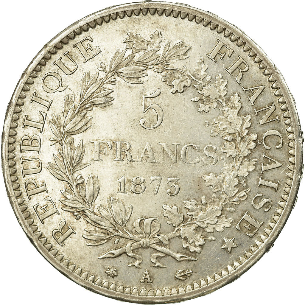 Monnaie, France, Hercule, 5 Francs, 1873, Paris, SUP+, Argent, KM:820.1