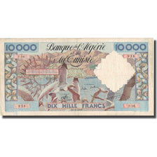 Banconote, Algeria, 10,000 Francs, 1955, 1955-03-11, KM:110, MB+
