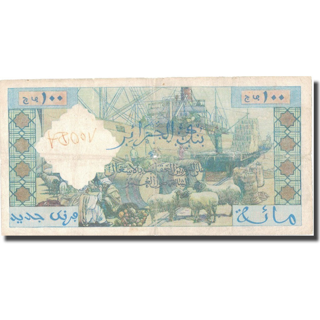 Banknote, Algeria, 100 Nouveaux Francs, 1961, 1961-09-29, KM:121b, VG(8-10)