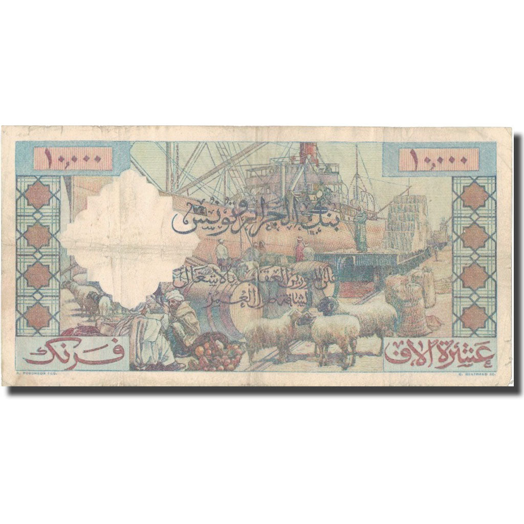 Banknote, Algeria, 10,000 Francs, 1956, 1956-11-20, KM:110, EF(40-45)
