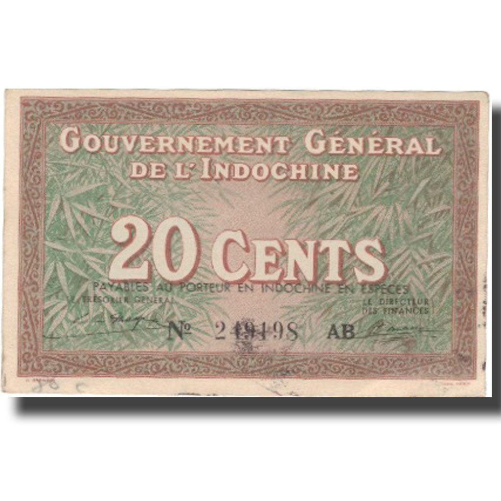 Banknote, FRENCH INDO-CHINA, 20 Cents, Undated (1939), KM:86c, UNC(63)