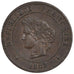 FRANCE, Cérès, 5 Centimes, 1882, Paris, KM #821.1, AU(55-58), Bronze, Gadoury #.