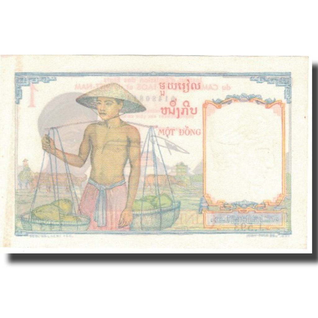 Banconote, INDOCINA FRANCESE, 1 Piastre, Undated (1953), KM:92, SPL