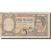 Banknot, FRANCUSKIE INDOCHINY, 5 Piastres, Undated (1926), Undated, KM:49b