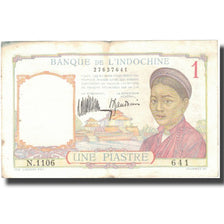 Banknote, FRENCH INDO-CHINA, 1 Piastre, undated 1932, KM:54a, EF(40-45)