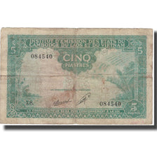 Banconote, INDOCINA FRANCESE, 5 Piastres = 5 Riels, Undated (1953), KM:95, MB