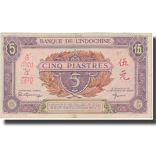 Banknote, FRENCH INDO-CHINA, 5 Piastres, Undated (1948), KM:63, EF(40-45)