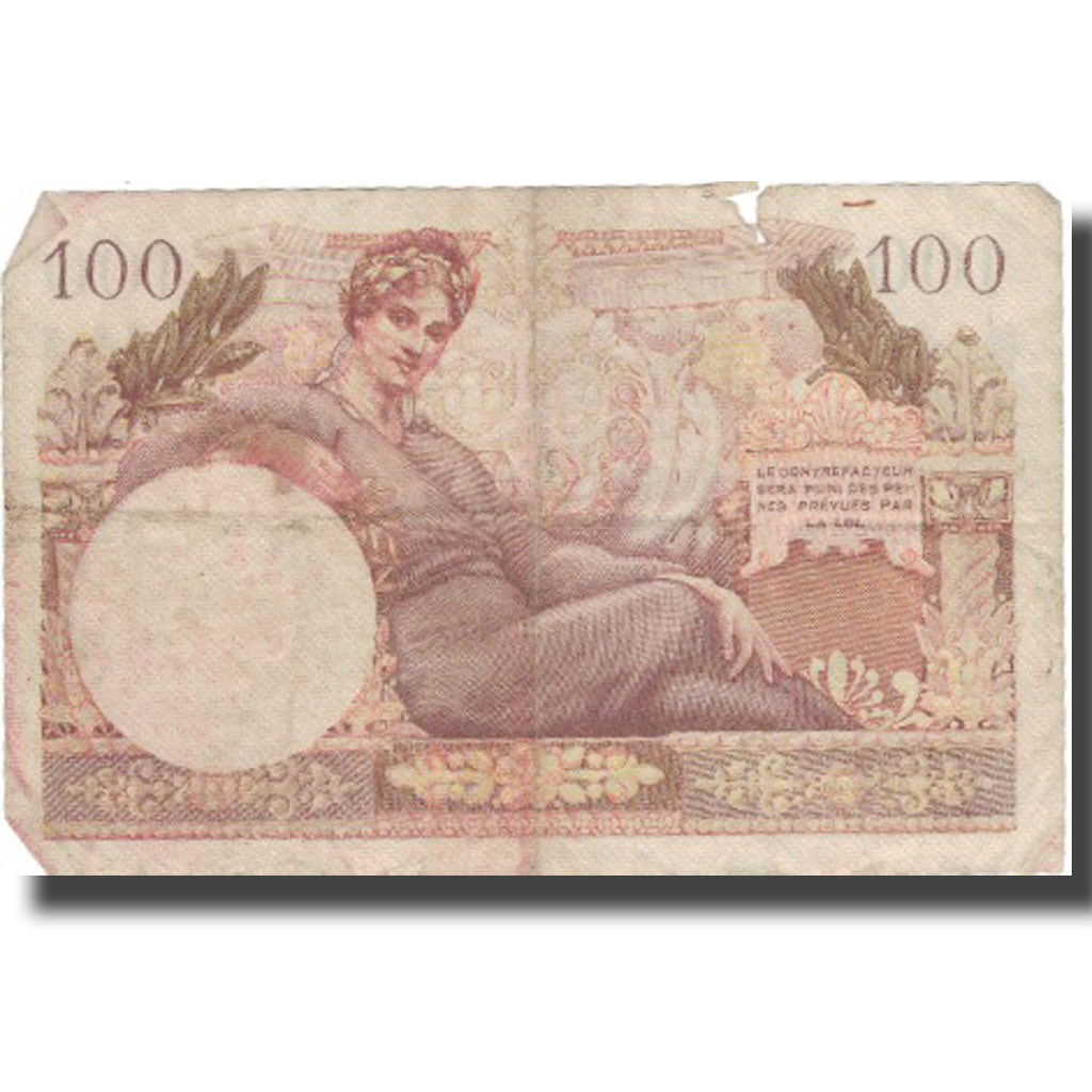 Francja, 100 Francs, 1947, 1947, VG(8-10), Fayette:VF32.1, KM:M9