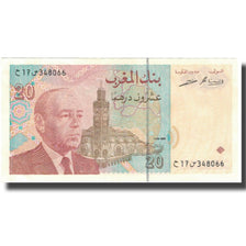 Geldschein, Marokko, 20 Dirhams, 1996, 1996, KM:67d, VZ