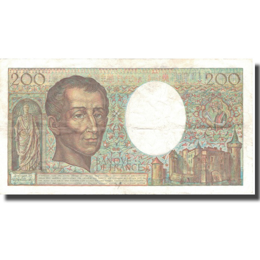France, 200 Francs, 200 F 1981-1994 ''Montesquieu'', 1987, 1987, EF(40-45)