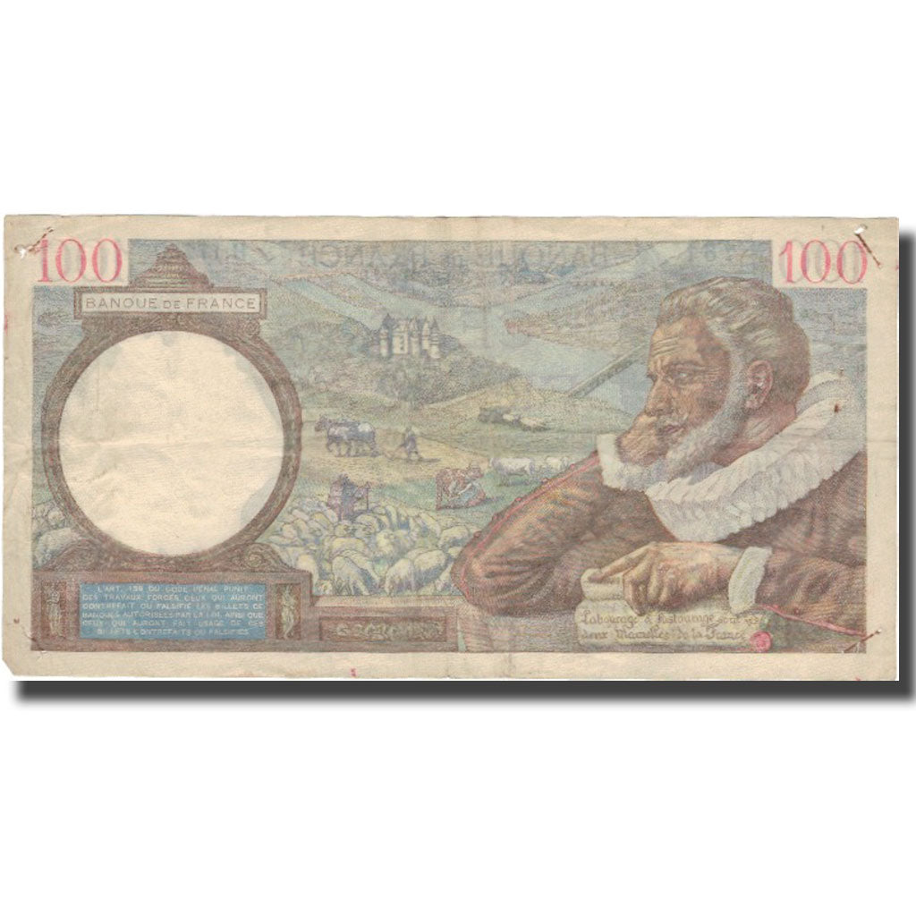 Frankreich, 100 Francs, 100 F 1939-1942 ''Sully'', 1941, 1941-01-09, SS