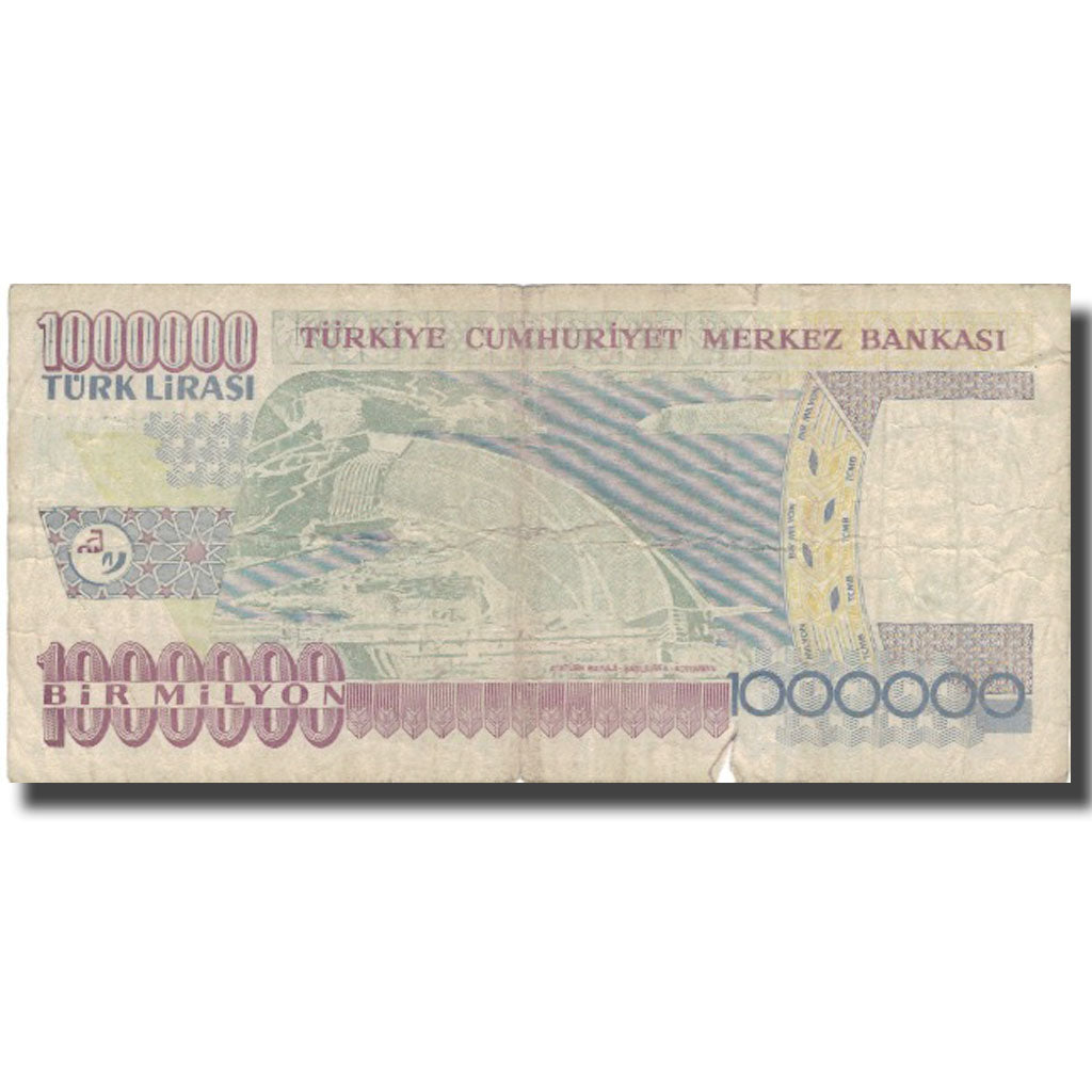 Banknote, Turkey, 1,000,000 Lira, 1995, 1995, KM:209, VG(8-10)