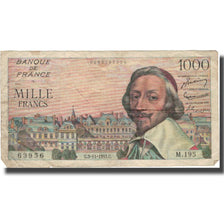 Francia, 1000 Francs, 1 000 F 1953-1957 ''Richelieu'', 1955, 1955-11-03, BC