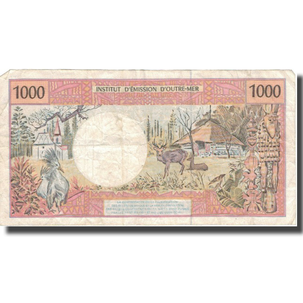 Banknote, French Pacific Territories, 1000 Francs, KM:2b, VF(30-35)