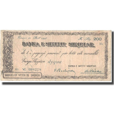 Banknote, Albania, 200 Francs, 1945, 1945, EF(40-45)