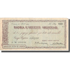 Banknote, Albania, 100 Franga, 1945, 1945, EF(40-45)