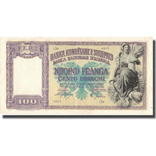 Banknot, Albania, 100 Franga, undated (1945), Undated, KM:14, EF(40-45)