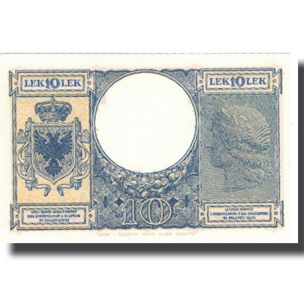Banknote, Albania, 10 Lek, 1940, 1940, KM:11, UNC(64)
