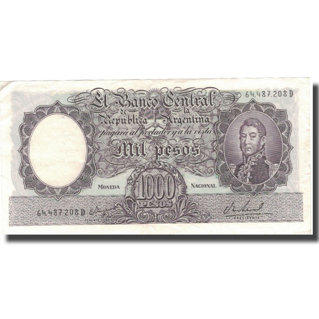 Banknote, Argentina, 1000 Pesos, KM:279b, EF(40-45)