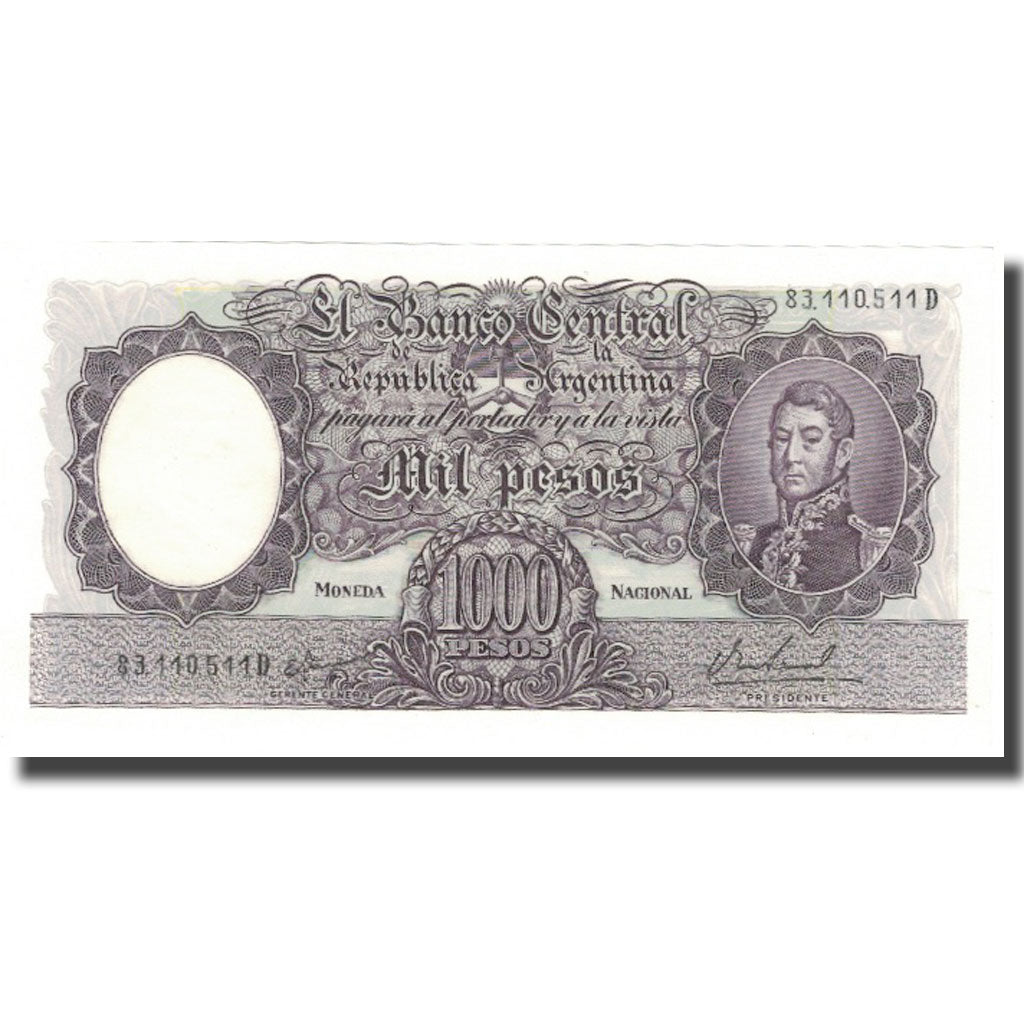 Banknote, Argentina, 1000 Pesos, KM:279b, UNC(63)