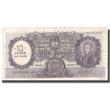 Banknote, Argentina, 10 Pesos on 1000 Pesos, KM:284, EF(40-45)