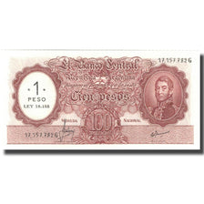 Banknote, Argentina, 1 Peso on 100 Pesos, KM:282, UNC(65-70)