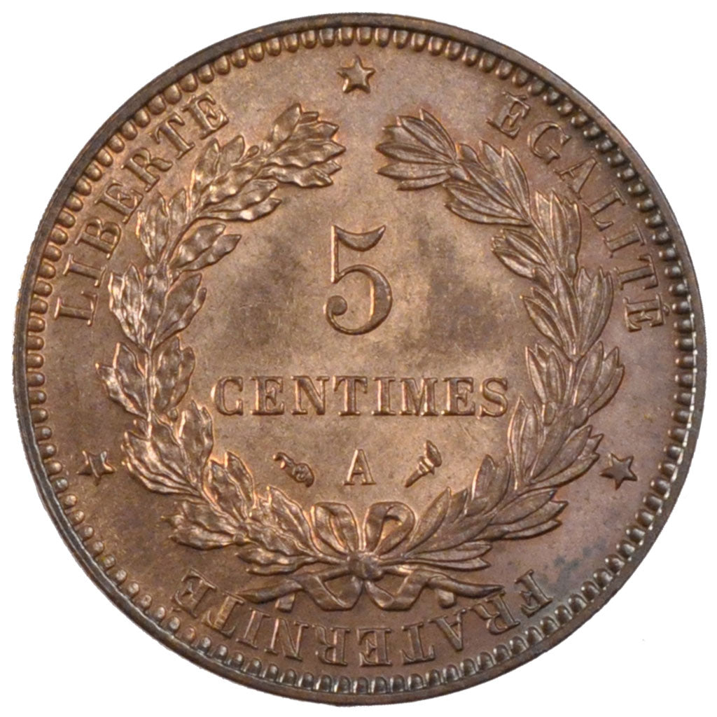 Münze, Frankreich, Cérès, 5 Centimes, 1897, Paris, VZ+, Bronze, KM:821.1