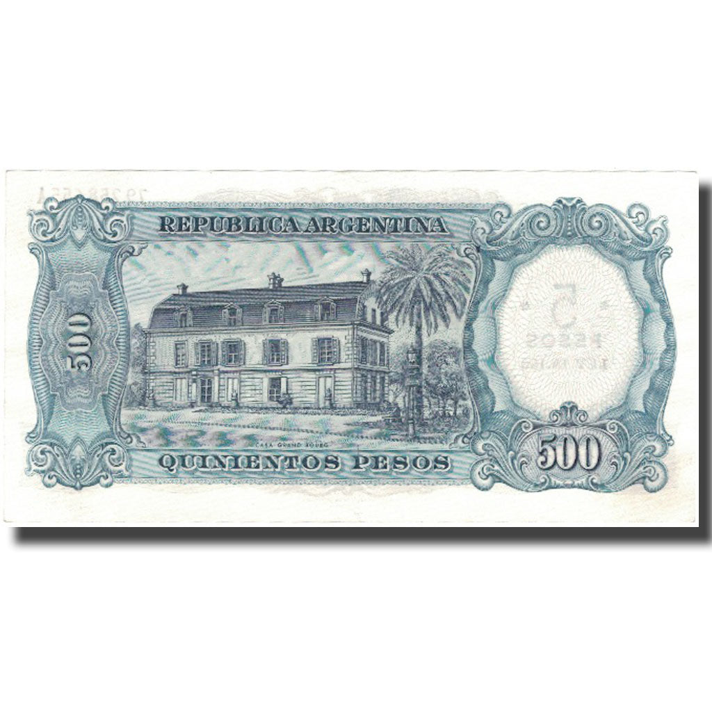 Banknote, Argentina, 5 Pesos on 500 Pesos, KM:283, UNC(60-62)