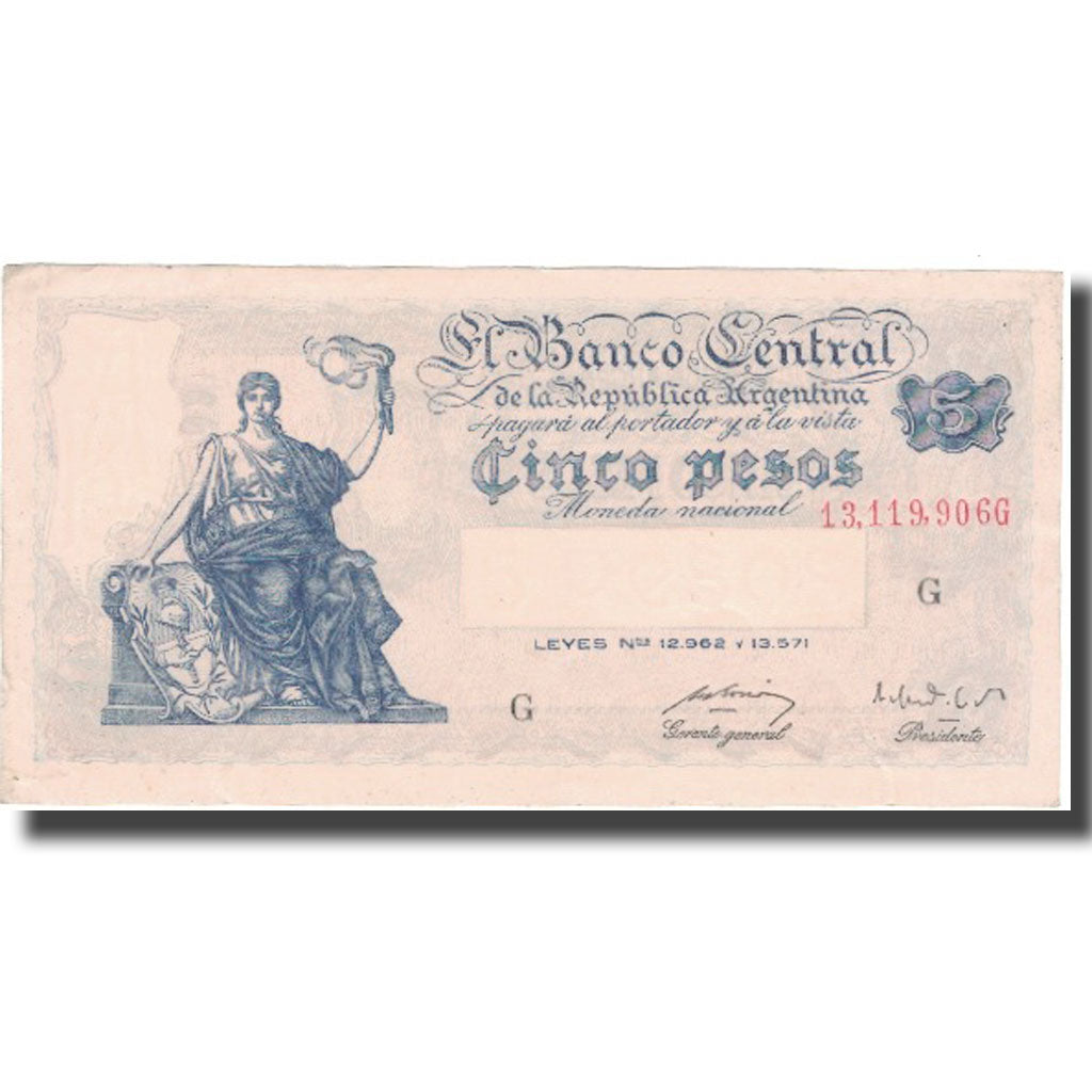 Banconote, Argentina, 5 Pesos, KM:264c, BB