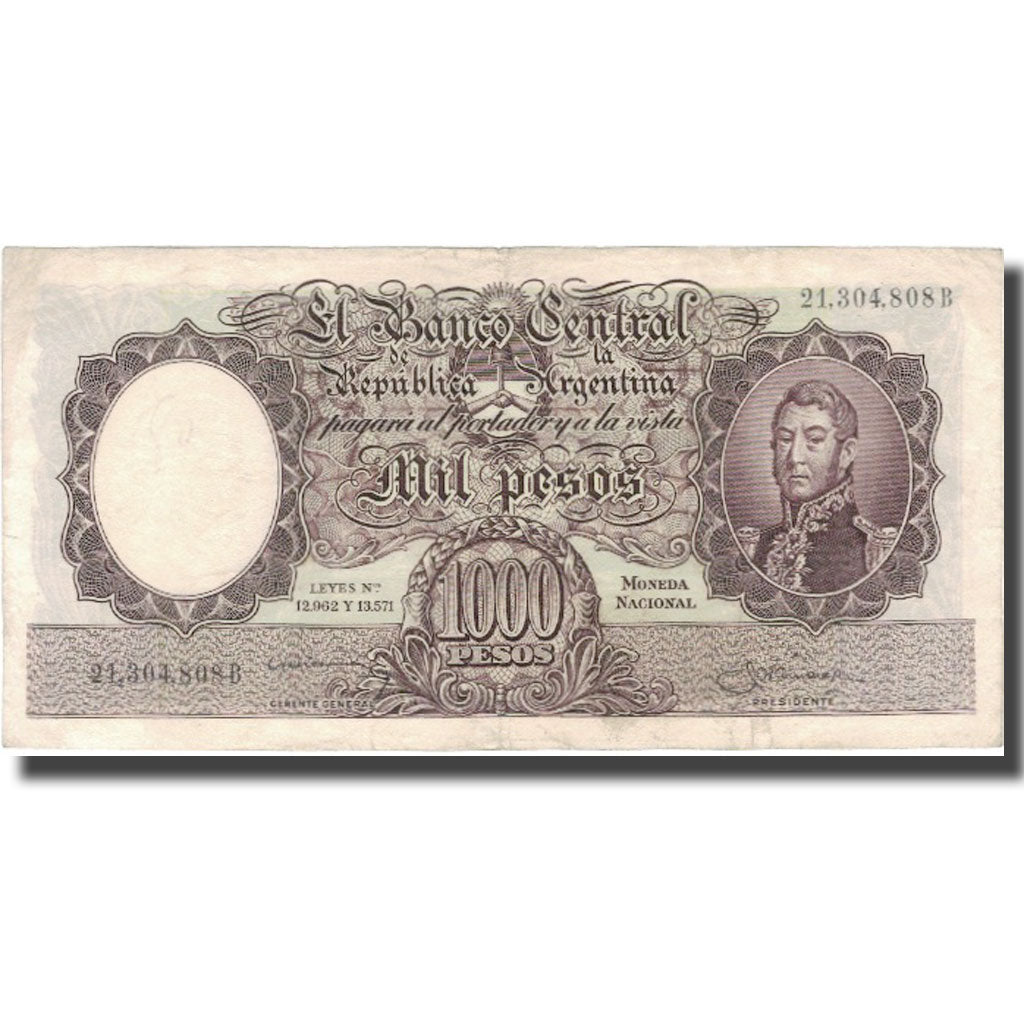Banknote, Argentina, 1000 Pesos, KM:269b, EF(40-45)