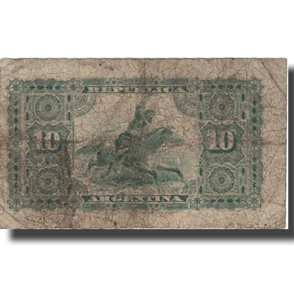 Banknote, Argentina, 10 Centavos, 1883, 1883-10-04, KM:6, F(12-15)