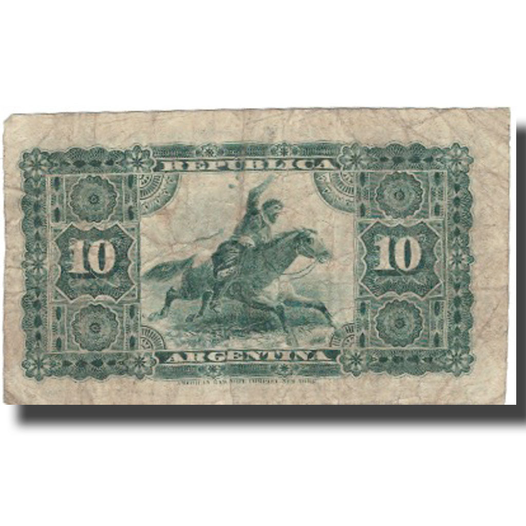 Banknote, Argentina, 10 Centavos, 1883, 1883-10-04, KM:6, F(12-15)