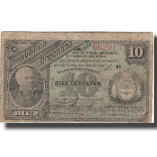 Banconote, Argentina, 10 Centavos, 1883, 1883-10-04, KM:6, B+