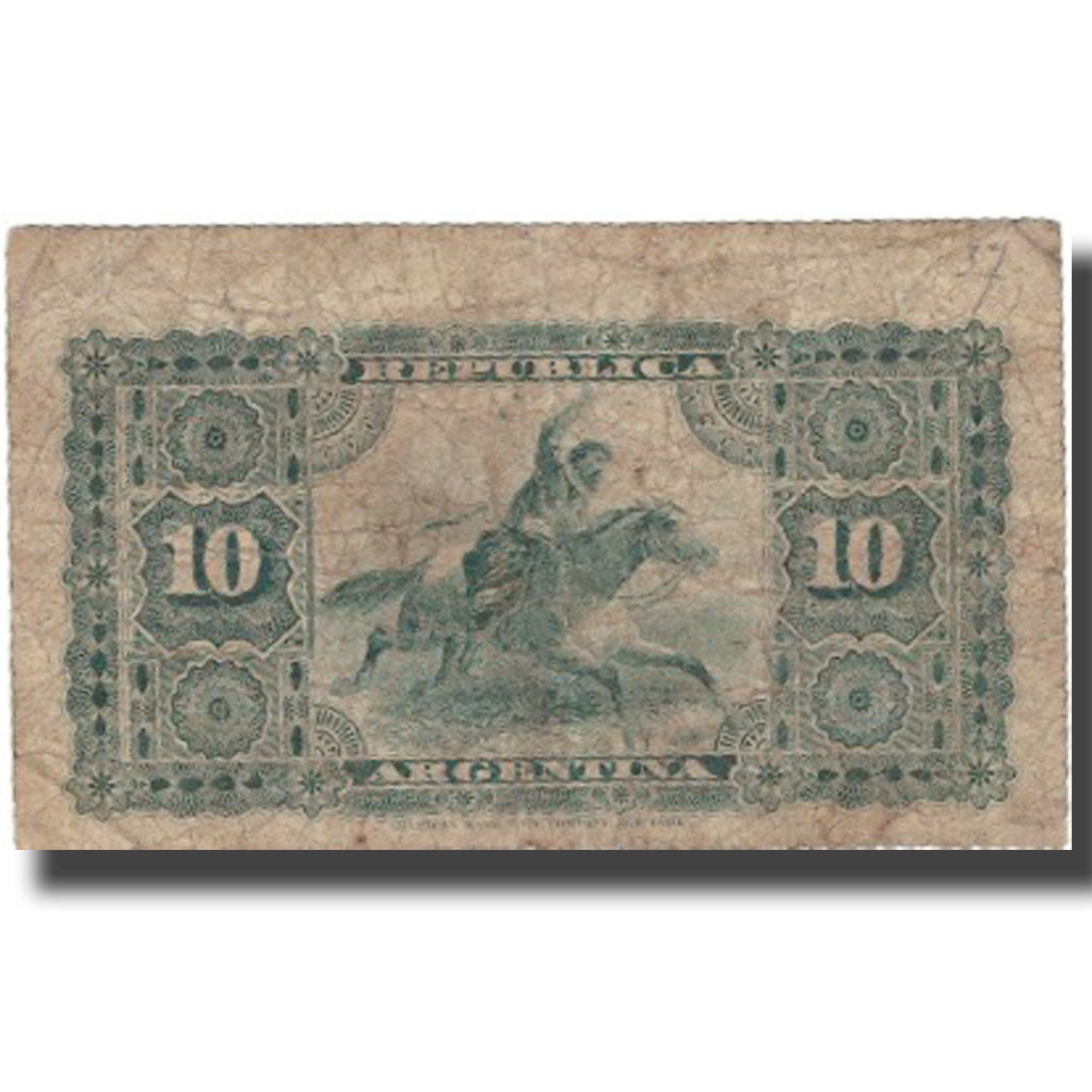 Banknote, Argentina, 10 Centavos, 1883, 1883-10-04, KM:6, F(12-15)