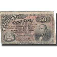 Billet, Argentine, 50 Centavos, 1883, 1883-10-04, KM:8, TB