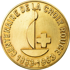 France, Médaille, Centenaire de la Croix Rouge Française, 1963, SPL, Bronze