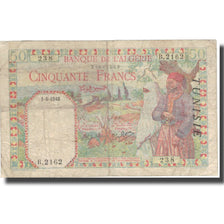 Banknote, Tunisia, 50 Francs, 1938-45, KM:12a, VF(20-25)