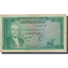 Banknot, Tunisia, 1 Dinar, Undated, Undated, KM:58, VF(30-35)