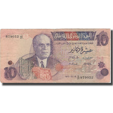 Billet, Tunisie, 10 Dinars, 1973, 1973-10-15, KM:72, B