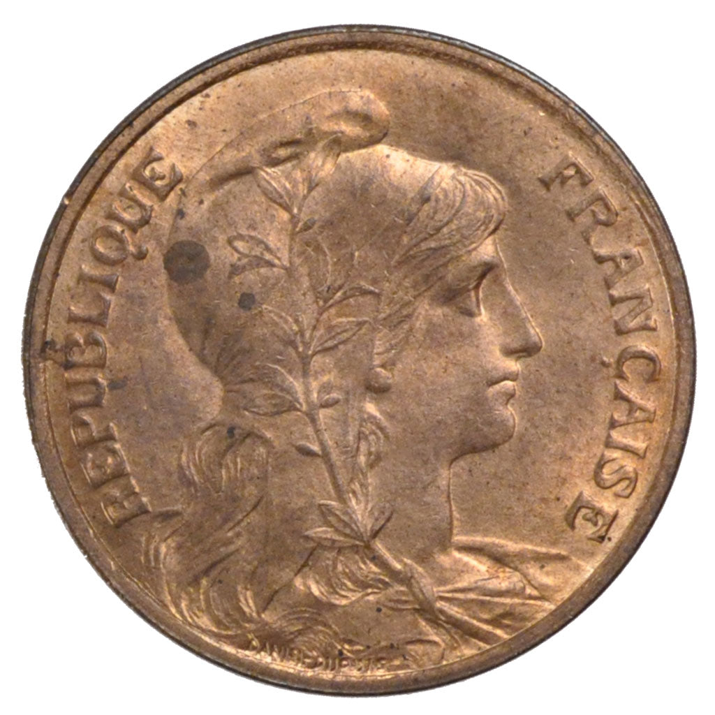 FRANCE, Dupuis, 5 Centimes, 1904, Paris, KM #842, MS(60-62), Bronze, 25.1,...