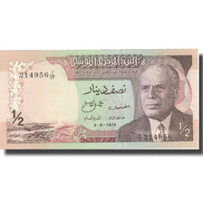 Banknote, Tunisia, 1/2 Dinar, 1972, 1972-08-03, KM:66a, UNC(65-70)