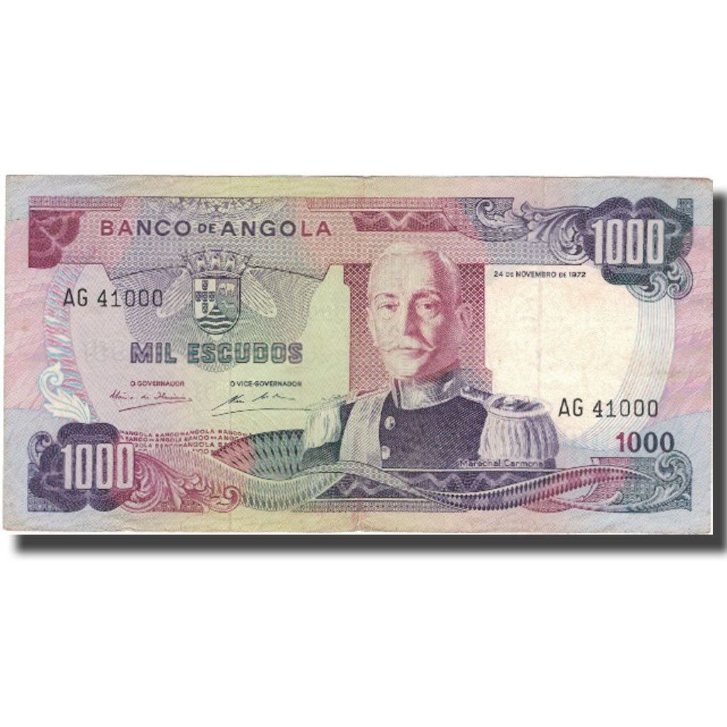 Banknote, Angola, 1000 Escudos, 1972, 1972-11-24, KM:103, EF(40-45)