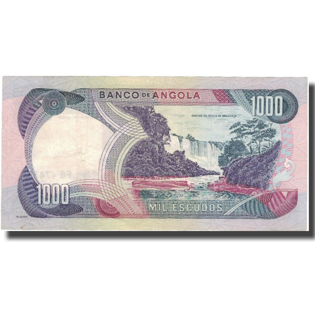 Billet, Angola, 1000 Escudos, 1972, 1972-11-24, KM:103, TTB