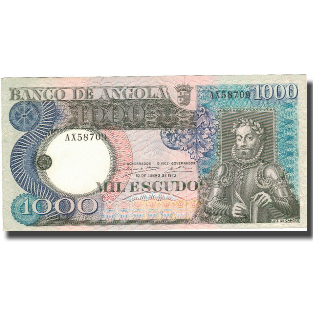 Billet, Angola, 1000 Escudos, 1973, 1973-06-10, KM:108, SUP