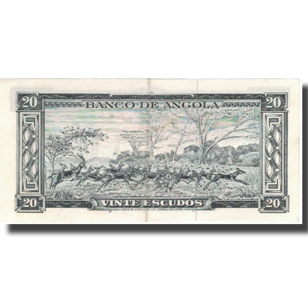 Billet, Angola, 20 Escudos, 1962, 1962-06-10, KM:92, SUP