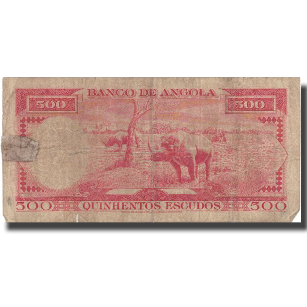 Billet, Angola, 500 Escudos, 1970, 1970-06-10, KM:97, TB