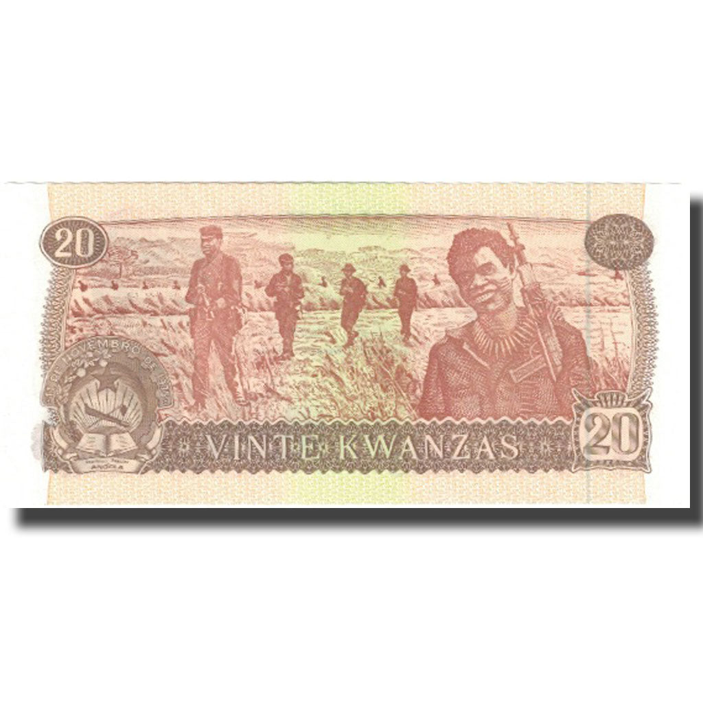 Banknote, Angola, 20 Kwanzas, 1976, 1976-11-11, KM:109a, UNC(64)