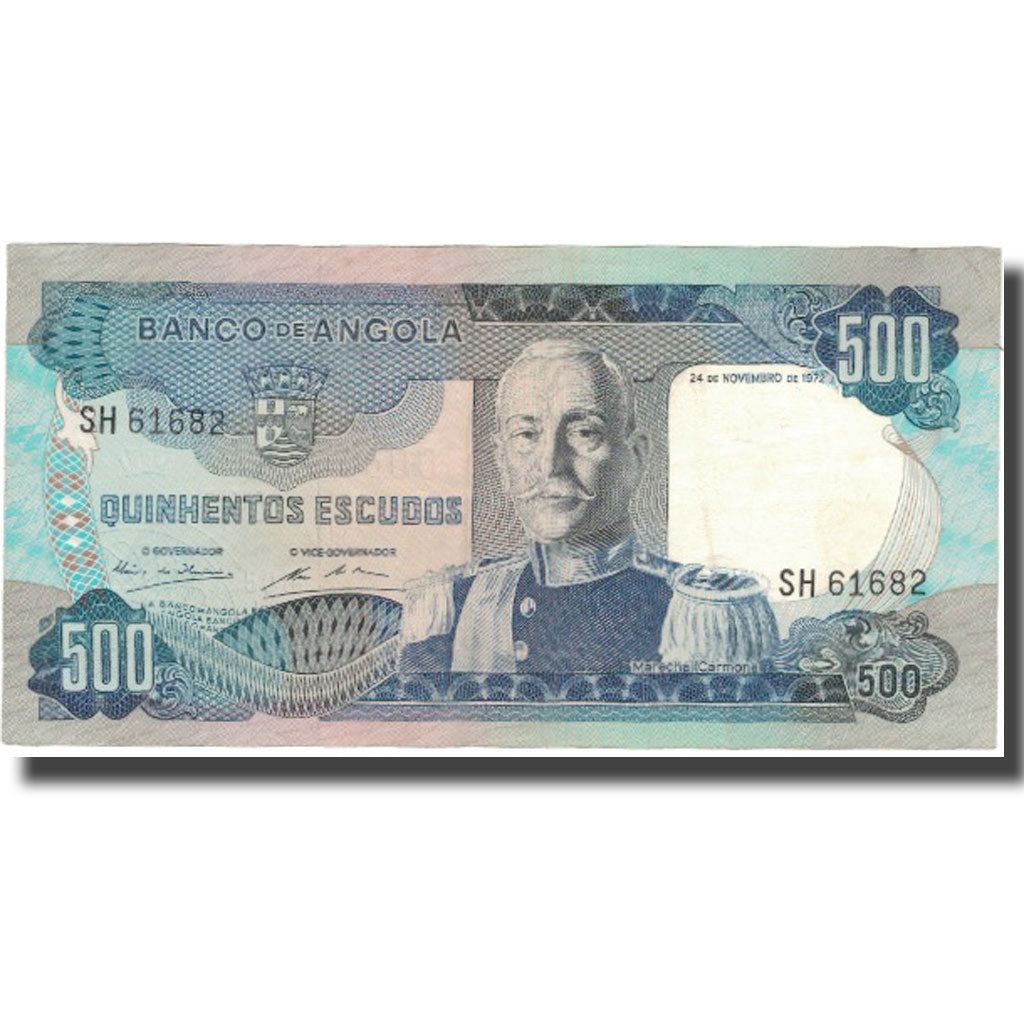 Billet, Angola, 500 Escudos, 1972, 1972-11-24, KM:102, TTB+