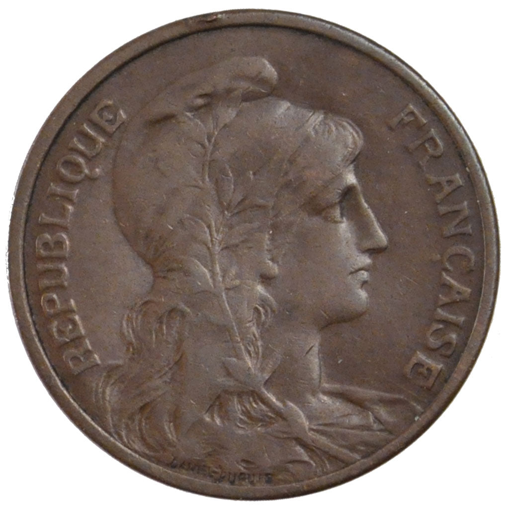 Francia, Dupuis, 5 Centimes, 1909, Paris, BB, Bronzo, Gadoury:165