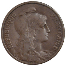 Francia, Dupuis, 5 Centimes, 1909, Paris, BB, Bronzo, Gadoury:165